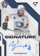 Kodýtek Petr 22-23 Tipsport Extraliga Authentic Signature Level 1 #AS1-KO