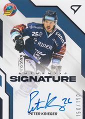 Krieger Peter 22-23 Tipsport Extraliga Authentic Signature Level 1 #AS1-KR