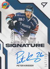 Krieger Peter 22-23 Tipsport Extraliga Authentic Signature Level 1 #AS1-KR