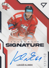 Klimek Lukáš 22-23 Tipsport Extraliga Authentic Signature Level 1 #AS1-LK