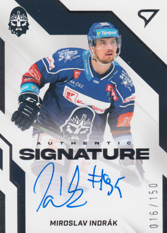 Indrák Miroslav 22-23 Tipsport Extraliga Authentic Signature Level 1 #AS1-MI