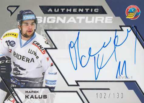 Kalus Marek 23-24 Tipsport Extraliga Authentic Signature Level 1 #SL1-MK
