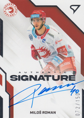 Roman Miloš 22-23 Tipsport Extraliga Authentic Signature Level 1 #AS1-MR