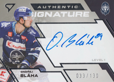 Bláha Ondřej 23-24 Tipsport Extraliga Authentic Signature Level 1 #SL1-OB