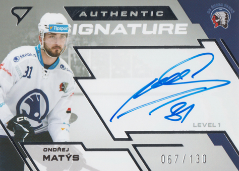 Matýs Ondřej 23-24 Tipsport Extraliga Authentic Signature Level 1 #SL1-OM