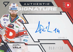 Vála Ondřej 23-24 Tipsport Extraliga Authentic Signature Level 1 #SL1-OV