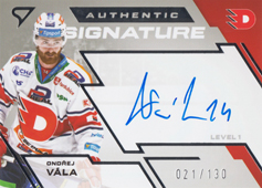 Vála Ondřej 23-24 Tipsport Extraliga Authentic Signature Level 1 #SL1-OV