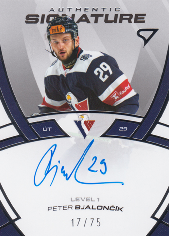 Bjalončík Peter 24-25 Tipos Extraliga Authentic Signature Level 1 #SL1-PB