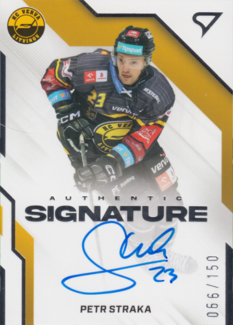 Straka Petr 22-23 Tipsport Extraliga Authentic Signature Level 1 #AS1-PS