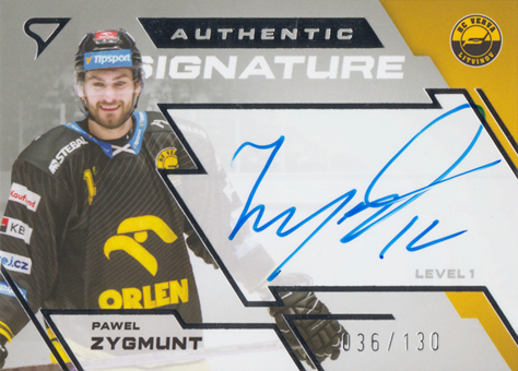 Zygmunt Paweł 23-24 Tipsport Extraliga Authentic Signature Level 1 #SL1-PZ