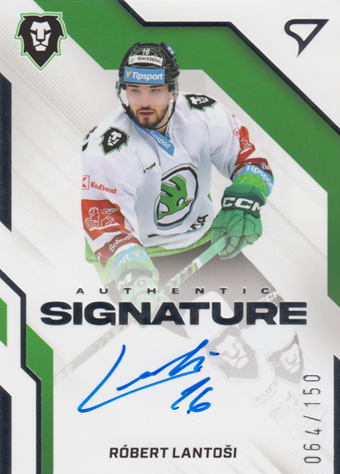 Lantoši Róbert 22-23 Tipsport Extraliga Authentic Signature Level 1 #AS1-RL