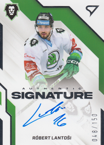 Lantoši Róbert 22-23 Tipsport Extraliga Authentic Signature Level 1 #AS1-RL