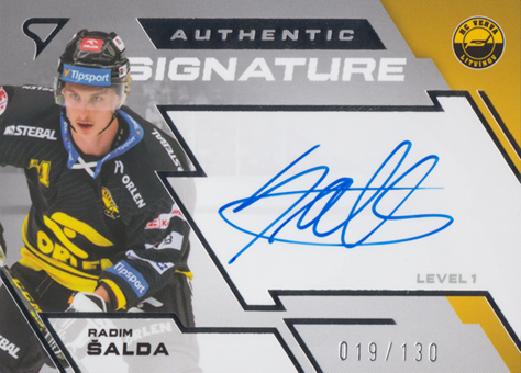 Šalda Radim 23-24 Tipsport Extraliga Authentic Signature Level 1 #SL1-RS