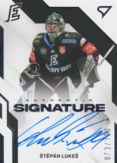 Lukeš Štěpán 22-23 Tipsport Extraliga Authentic Signature Level 1 #AS1-SL