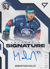 Malát Sebastián 22-23 Tipsport Extraliga Authentic Signature Level 1 #AS1-SM