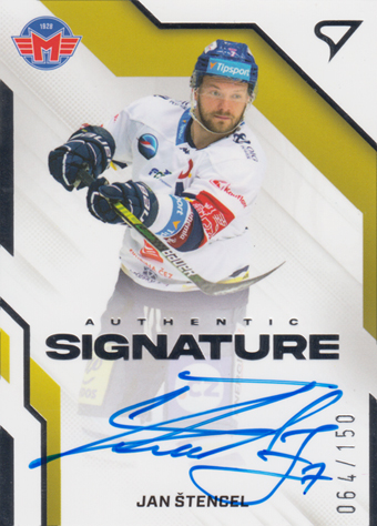 Štencel Jan 22-23 Tipsport Extraliga Authentic Signature Level 1 #AS1-ST
