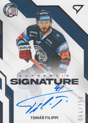 Filippi Tomáš 22-23 Tipsport Extraliga Authentic Signature Level 1 #AS1-TF