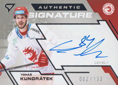 Kundrátek Tomáš 23-24 Tipsport Extraliga Authentic Signature Level 1 #SL1-TK