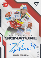 Zohorna Tomáš 22-23 Tipsport Extraliga Authentic Signature Level 1 #AS1-TZ