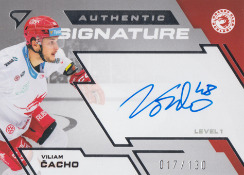Čacho Viliam 23-24 Tipsport Extraliga Authentic Signature Level 1 #SL1-VC