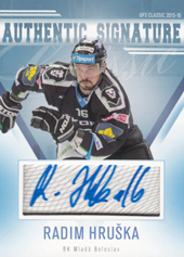 Hruška Radim 15-16 OFS Classic Authentic Signature #104