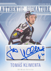 Klimenta Tomáš 15-16 OFS Classic Authentic Signature #105