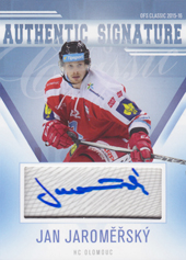 Jaroměřský Jan 15-16 OFS Classic Authentic Signature #115
