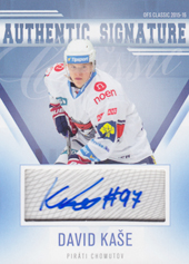 Kaše David 15-16 OFS Classic Authentic Signature #124