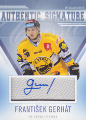 Gerhát František 15-16 OFS Classic Authentic Signature #135