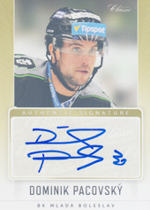 Pacovský Dominik 16-17 OFS Classic Authentic Signature #159