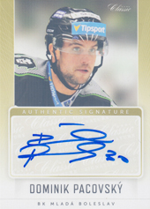 Pacovský Dominik 16-17 OFS Classic Authentic Signature #159