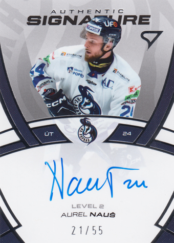 Nauš Aurel 24-25 Tipos Extraliga Authentic Signature Level 2 #SL2-AN