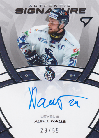 Nauš Aurel 24-25 Tipos Extraliga Authentic Signature Level 2 #SL2-AN