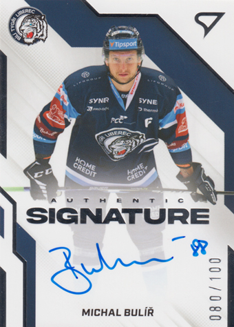 Bulíř Michal 22-23 Tipsport Extraliga Authentic Signature Level 2 #AS2-BU
