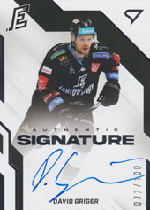 Gríger Dávid 22-23 Tipsport Extraliga Authentic Signature Level 2 #AS2-DG