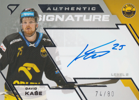 Kaše David 23-24 Tipsport Extraliga Authentic Signature Level 2 #SL2-DK