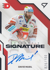 Musil David 22-23 Tipsport Extraliga Authentic Signature Level 2 #AS2-DM