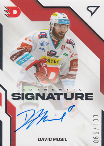 Musil David 22-23 Tipsport Extraliga Authentic Signature Level 2 #AS2-DM