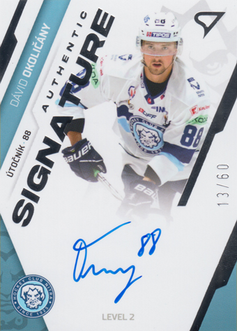 Okoličány Dávid 23-24 Tipos Extraliga Authentic Signature Level 2 #SL2-DO