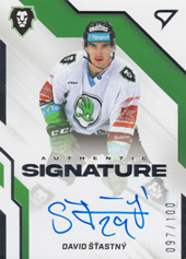 Šťastný David 22-23 Tipsport Extraliga Authentic Signature Level 2 #AS2-DS