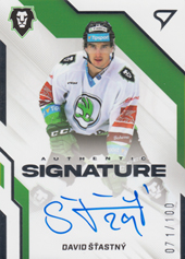 Šťastný David 22-23 Tipsport Extraliga Authentic Signature Level 2 #AS2-DS