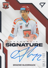 McCormack Graeme 22-23 Tipsport Extraliga Authentic Signature Level 2 #AS2-GM