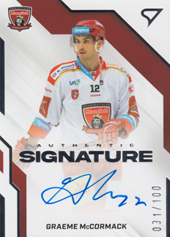 McCormack Graeme 22-23 Tipsport Extraliga Authentic Signature Level 2 #AS2-GM