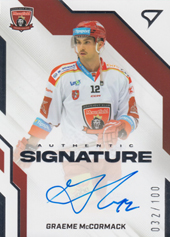 McCormack Graeme 22-23 Tipsport Extraliga Authentic Signature Level 2 #AS2-GM