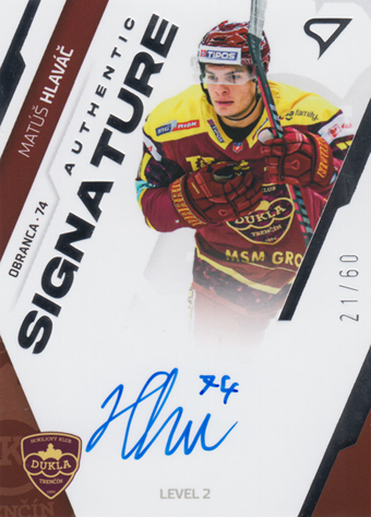 Hlaváč Matúš 23-24 Tipos Extraliga Authentic Signature Level 2 #SL2-HL