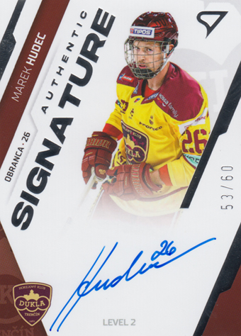 Hudec Marek 23-24 Tipos Extraliga Authentic Signature Level 2 #SL2-HU