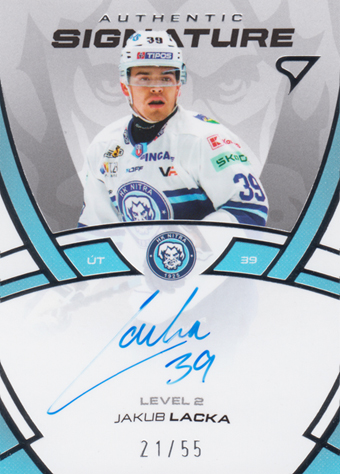 Lacka Jakub 24-25 Tipos Extraliga Authentic Signature Level 2 #SL2-JL