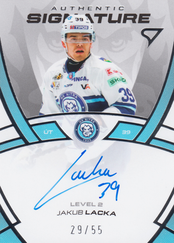Lacka Jakub 24-25 Tipos Extraliga Authentic Signature Level 2 #SL2-JL