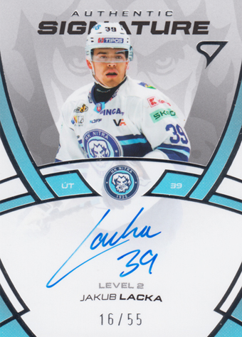 Lacka Jakub 24-25 Tipos Extraliga Authentic Signature Level 2 #SL2-JL