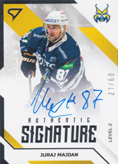 Majdan Juraj 22-23 Tipos Extraliga Authentic Signature Level 2 #SL2-JM